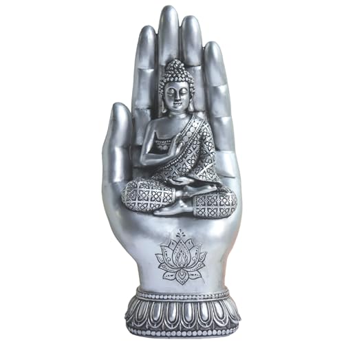 Estatua de Buda Pigort de resina decorativa 9.1 in