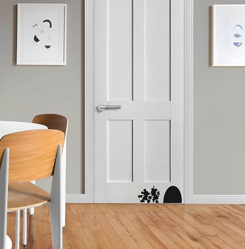 Vinilo Decorativo Pared Ratón Negro 8x2.7 in 2 Piezas miniatura 3