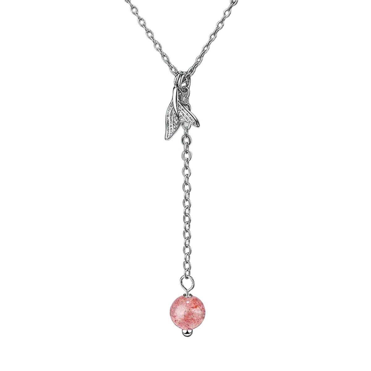 Collier argent véritable anti-allergie avec pendentif pierre de lune - 8