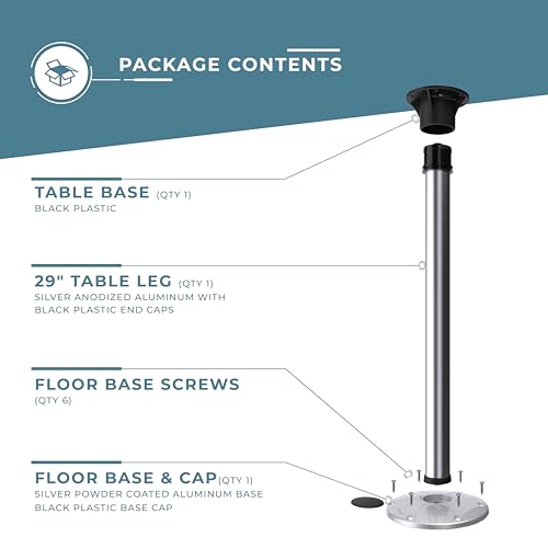 Manufacturers' Select TL5000-S-29-KIT-SR Itc Redwood Table Leg System For Rv Or Boat thumb #5