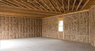 Knauf 1536 SQFT 8 Bags of R 13 Unfaced 24 by 96 Fiberglass Fits 2X4 Interior Walls, Sound