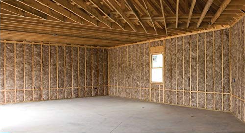 Knauf 1152 SQFT 8 Bags of R 19 Unfaced 24 by 96 Fiberglass Fits 2X6 Floor-Ceiling