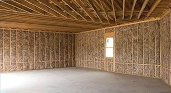 Knauf 1634 SQFT 10 Bags of R 13 Unfaced 23 by 93 Fiberglass Batt Fits 2X4 Interior Walls, Sound