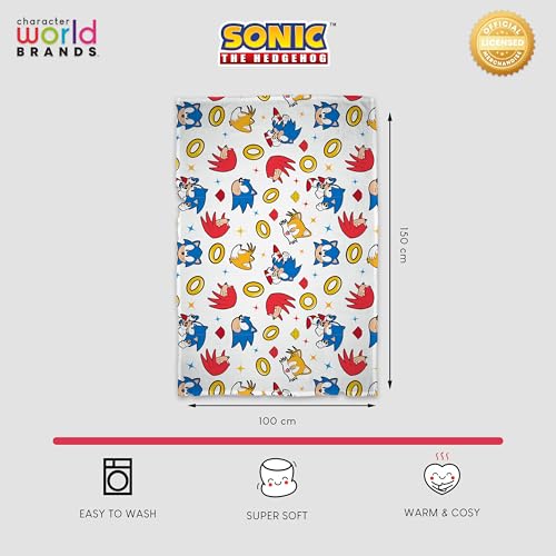 Couverture polaire Sonic pour soirées pyjama et camping