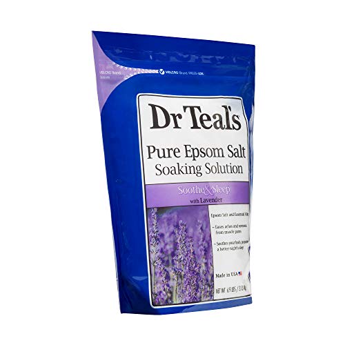 Image of Dr Teal's Epsom Salt Soaking Solution, Soothe & Sleep, Lavender, 6.9 Pound (Packaging May Vary)