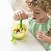 Olababy 100% Silicone Soft-Tip Training Spoon for Baby Led Weaning 2pack (Kiwi/Blueberry)