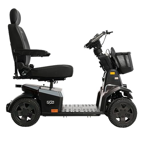 Pride Mobility PX4 500 LB. Weight Capacity Super Heavy Duty Mobility Scooter (18 x 18-20 Seat, Satin Aluminum)