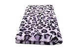 Anti-Rutsch-Beschichtung Vetbed -/ Drybed I Leopard Flieder-lila I 75 x 100 cm