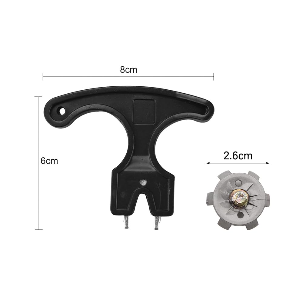 Clavos para Zapatos de Golf de 20 Piezas con Llave, Herramienta para Quitar Picos de Repuesto para la mayoría de los Zapatos de Golf