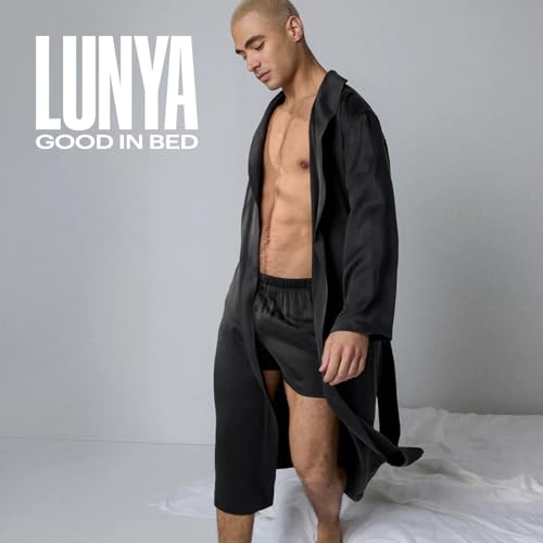 Lunya Washable Silk Robe - Thermoregulating Silk Robes for Men - Luxurious Washable Silk Fabric - Comfortable Loungewear2