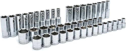 GEARWRENCH 49 Pc. 1/2" Drive 6 Pt. 120XP Mechanics Tool Set, Standard & Deep, SAE/Metric - 80700P, Chrome - Image 4
