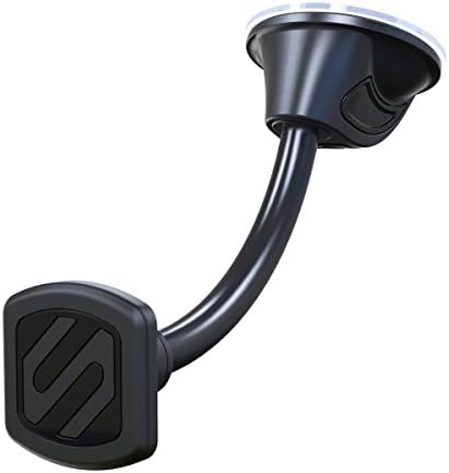 Scosche MAGWDMB MagicMount Magnetic Car Phone Holder Windshield or Dashboard Mount - 360 Degree Adjustable Head, Universal with All Devices - Flex Neck Suction Mount