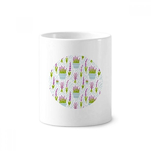Mug en céramique lavande 350 ml et pot à crayons blanc polyvalent