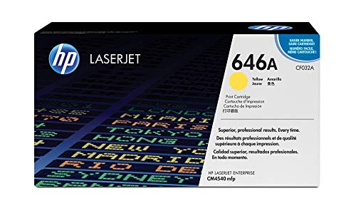 Toner LaserJet jaune HP 646A CF032A cartouche imprimante laser couleur