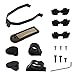 13pcs Accessoires de Vibration de Scooter Compatible avec Xiaomi M365 Crochet de Scooter Électrique Amortisseurs de Vibrations 0,6 mm 0,8 mm 1,2 mm Support de Garde-Boue Arrière