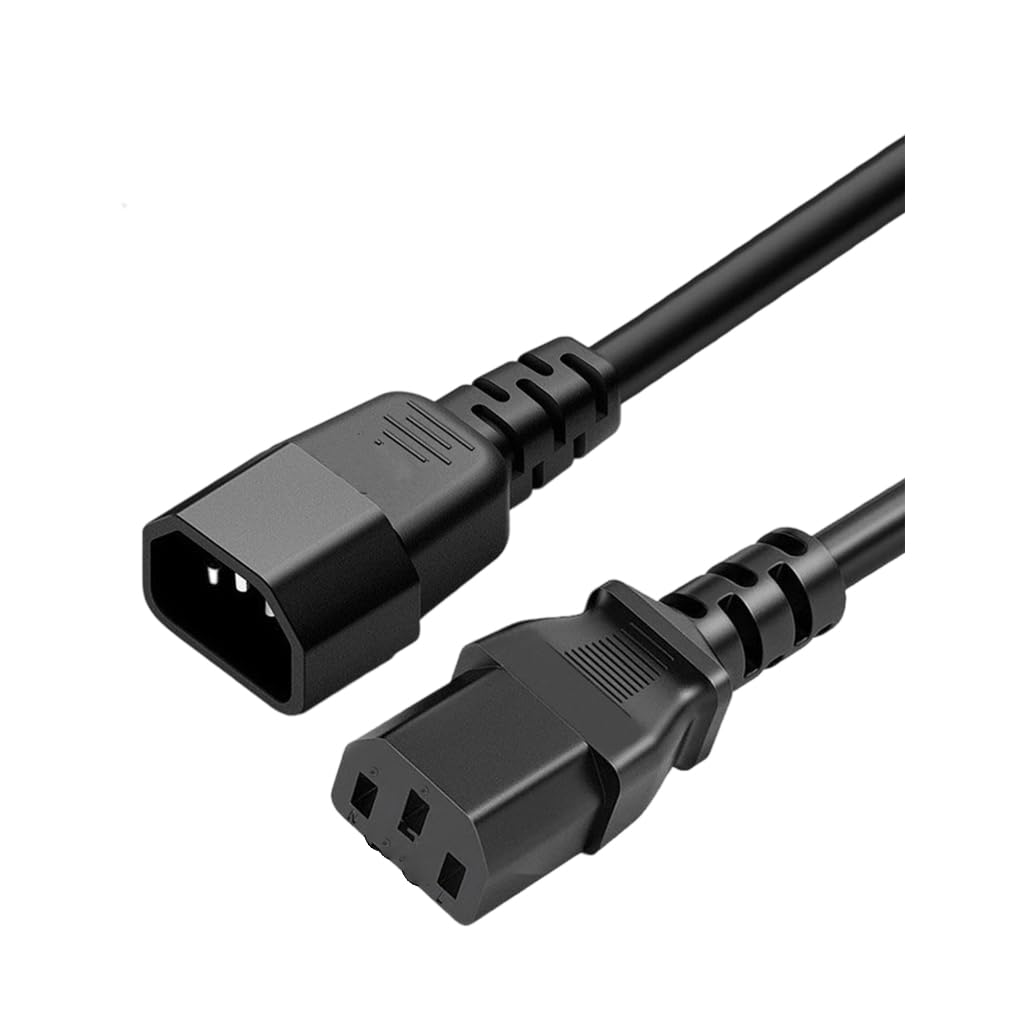 Tsophreniq C13 To C14 Power Cord 18AWG Flame Retardant Coppered Cores Extension Cable for Electronics And