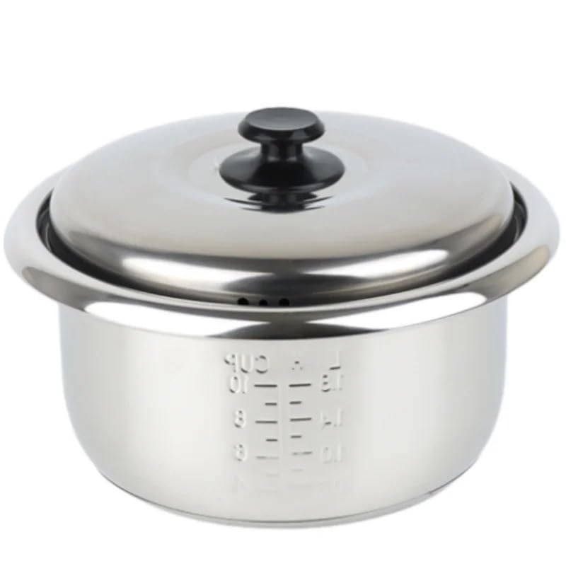 Cuve intérieure épaisse en acier inoxydable 304 for cuiseur à riz, compatible avec Tristar RK-6111 et RK-6126 [1 L]