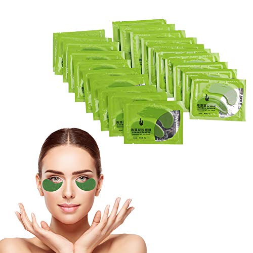 Seaweed Eye Mask, 40Pcs Seaweed Gel Eye Collagen Patches Pads,Moisturizing,Helps Reduce Dark Circles,Fine For Eyes/Masks Eye-Masks Lines And Wrinkles,Tightening Skin