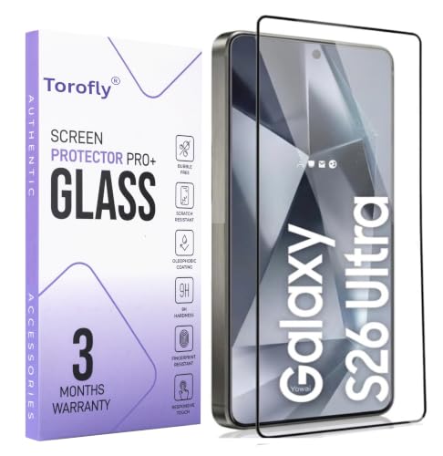Image of Military-Grade Gorilla Tempered Glass for Samsung Galaxy S26 Ultra with Fingerprint Unlock, Edge to Edge Coverage - Case Friendly, Anti-scratch and Bubble free installation kit