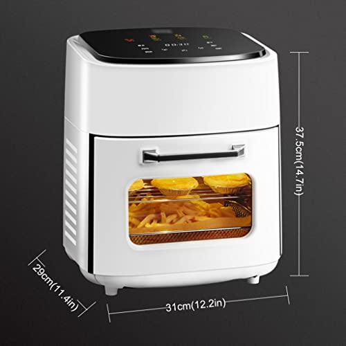 Luftfritteuse, multifunktionale Fritteuse und Grill, Smart-Home-Fritteuse, Luftfritteuse mit großer Kapazität, Küchengeräte (Schwarz 29 * 31 * 37,5 cm) (Weiß 29 * 31 * 37,5 cm) (Schwarz 29 * 31 * – Bild 7