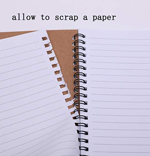 Denset Hbtdm Spiral Notebooks College Ruled, Lined For Memo Diary Journal, Wirebound Notepads 100 Pages (50 Sheets), 8.4" X 5.7", 2 Pcs #TOP3