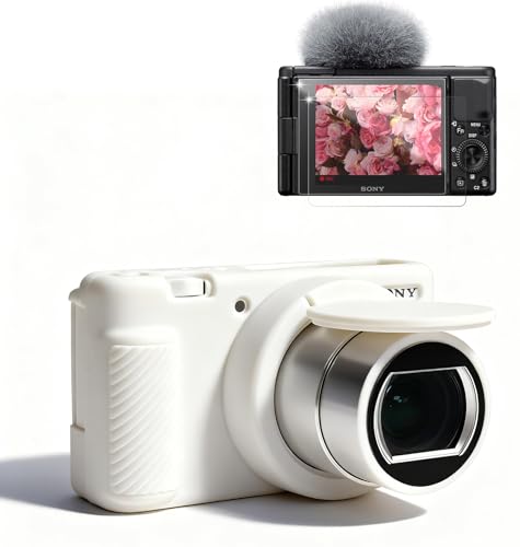 Funda para cámara Sony ZV1 silicona blanca miniatura 1