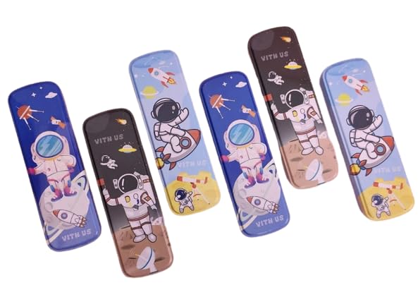 TERA 13 Tera13 Metal Steel Pencil Box Cartoon Space Pencil Box Pencil Case Pouch For Girls Space Pencil Box For Girls Kids Boys School Stationary Return Gifts 12Pcs,Multicolor (B0B5TL8DR5) Amazon Price History, Amazon Price Tracker