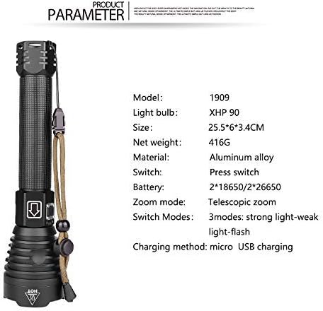 Rechargeable Tactical Flashlight Emergency Batteries Image