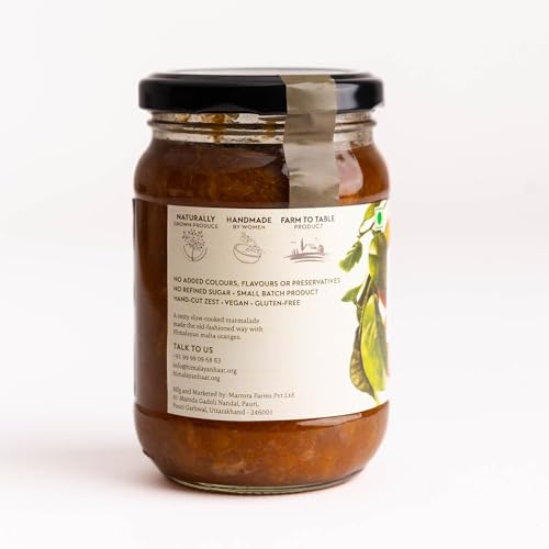 Image of Himalayan Haat Malta Orange Marmalade - Zesty Malta Marmalade Made with Khand | Real Himalayan Fruit | No Preservatives or Artificial Ingredients | 340g