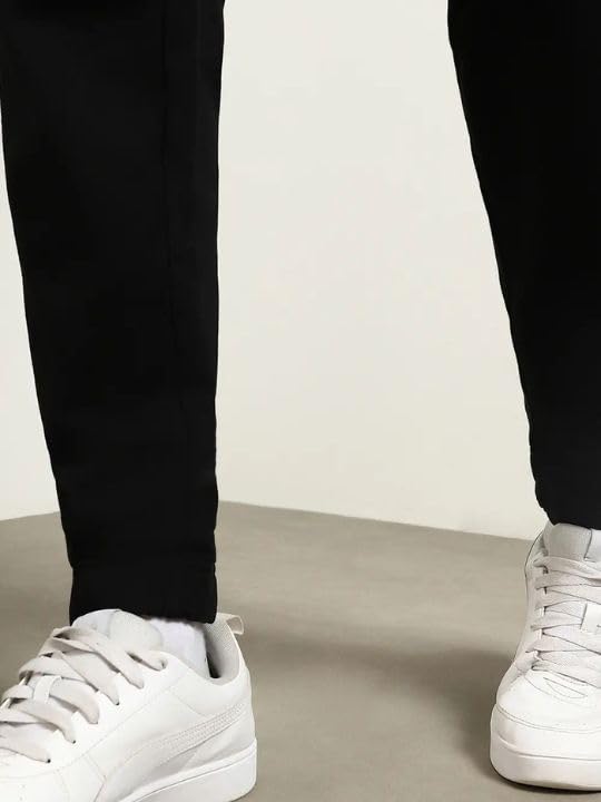 Image of Nobero Joggers for Men | Trackpants for Men | Regular Fit | Elasticated Waist with Drawcord | Soft & Breathable Fabric | Casual Everyday Wear