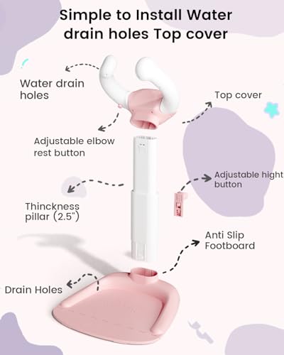 Support de douche pour bébé COOSEYA réglable et support de bain pour tout-petits