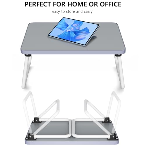 Image of Foldable Lap Desk, Laptop Stand Bed Table Tray for Couch