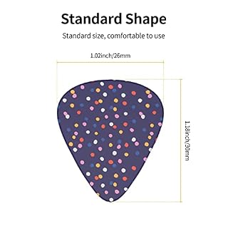 Lot de 12 médiators de guitare à pois colorés pour guitare basse électrique, acoustique, cadeau idéal pour les amateurs de guitare avec boîte - Les Beatles, Paul McCartney, John Lennon, RIngo Starr, George Harrison Lot de 12 médiators de guitare à pois colorés pour guitare basse électrique, acoustique, cadeau idéal pour les amateurs de guitare avec boîte – Image 5