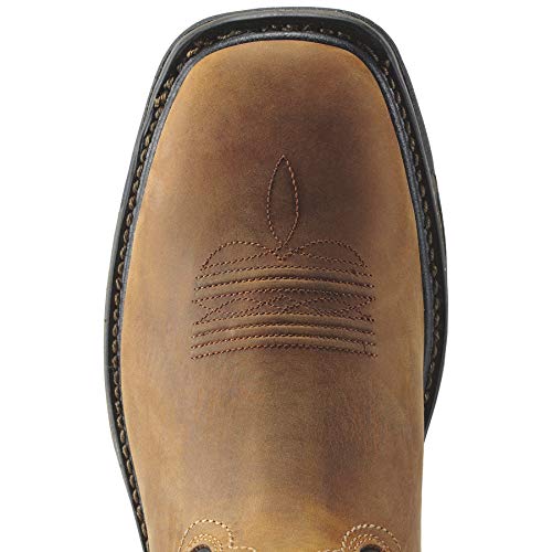 Ariat Men's Workhog Wide Square Toe H2O Work Boot, Bruin Brown, 8 D US by ARIAT - Image 2