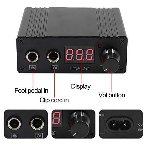 Tattoo Power Supply, Beoncall Dual Digital Lcd Tattoo Machine Gun Power Supply Multifunctional Tattoo Machine Power Kit With Foot Pedal Clip Cord For Tattoo Machine Gun Tattoo Supply #TOP3