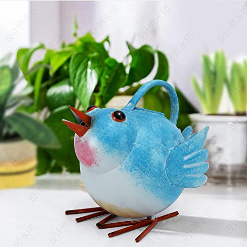 Metal Bird Watering Can Indoor/Outdoor Plants, Farmhouse Bird Cute Watering Pot Decor, Kids Novelty Decorative Garden Watering Kettle Planter For Plants Succulent Flowers 0.5 Gallon #TOP7