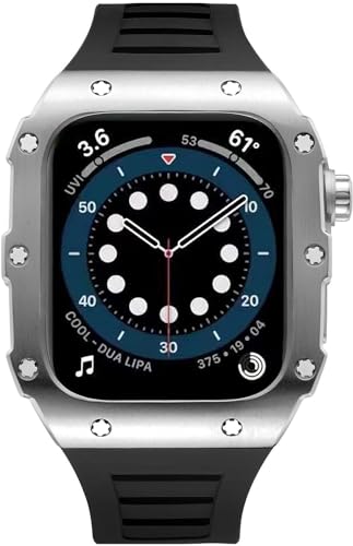 Correa de acero inoxidable y silicona para Apple Watch Series 8 que eleva tu estilo