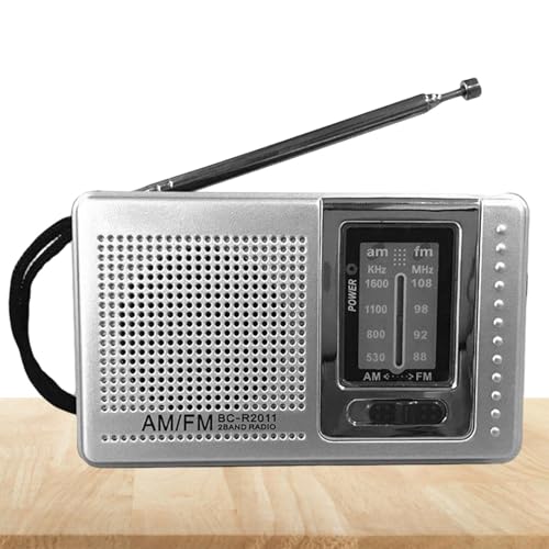 Radio Portátil, Radio Alimentada por Batería, Radiogr De Transistor De Bolsillo, Altavoces, con Enchufe De Auriculares, Adecuados para Personas Mayores para Beber Durante Mucho Tiempo
