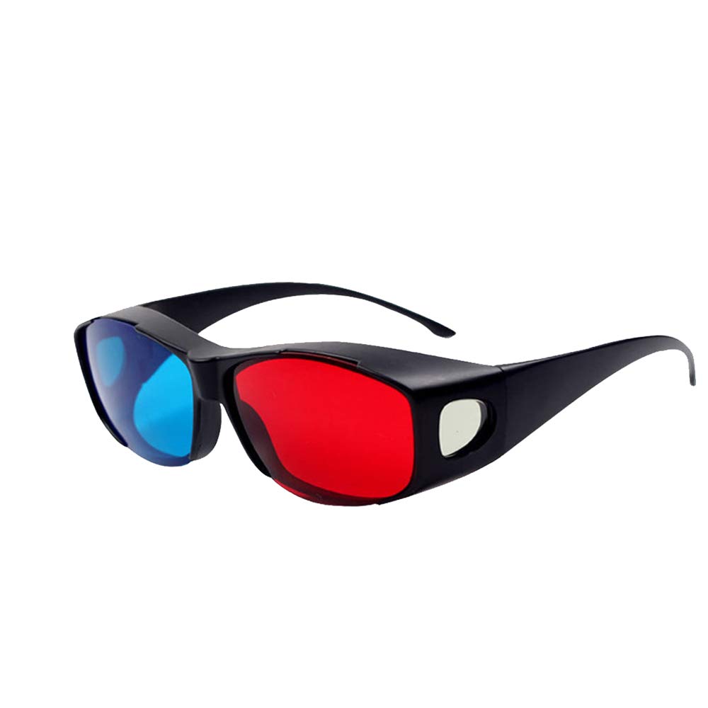 N-K PULABO 3 PZ Occhiali stereo 3D con lenti rosse e blu, ideali per anaglifi dimensionali Film Esperienza visiva Nuovo Rilasciato e Popolare Economico