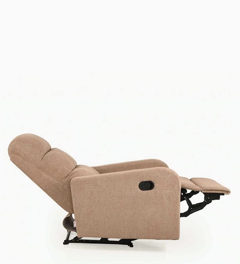 Image of Torque - Spino 1 Seater Fabric Manual Recliner | Recliner Sofa /Chair for Living Room, Bedroom, Office (Beige) | 1 Year Warranty