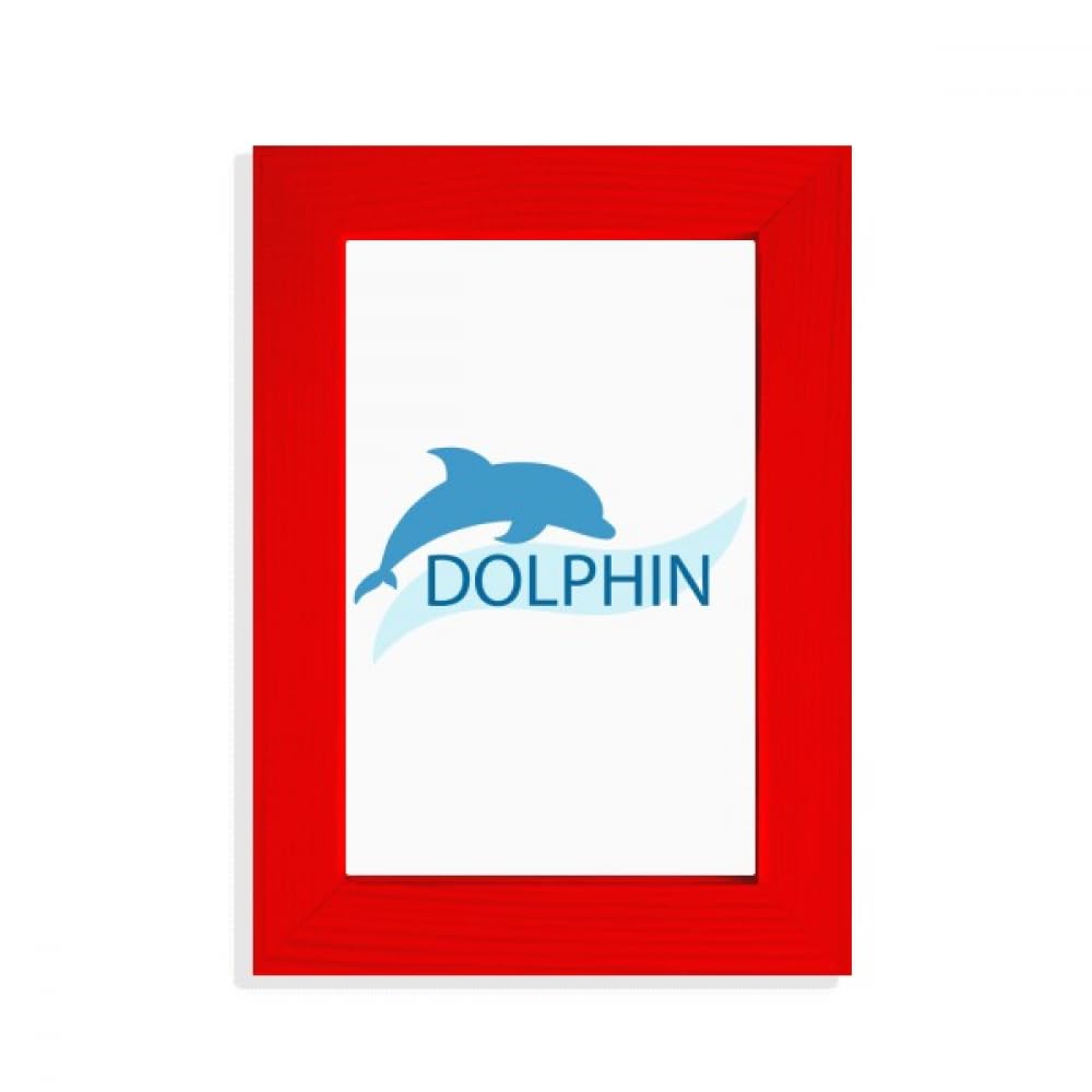 Cadre photo dauphin rouge Blue Ocean Docile pour décoration murale