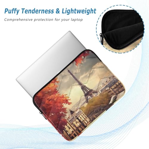 Funda para portátil 13-14 pulgadas Torre Eiffel impermeable y resistente a golpes miniatura 5