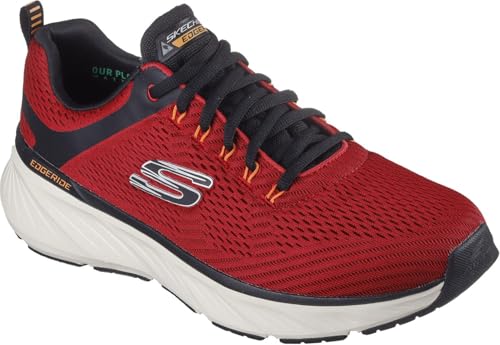 Image of Skechers - Mens Relaxed Fit: Edgeride - Contention Sneakers, Color Red/Black, Size: 10.5 M US