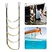 KUYYFDS Boat Rope Ladder 5 Steps Marine Rope Ladder Extension Portable Swim Ladder for Sailboat Canoeing Summer Sports Accessories