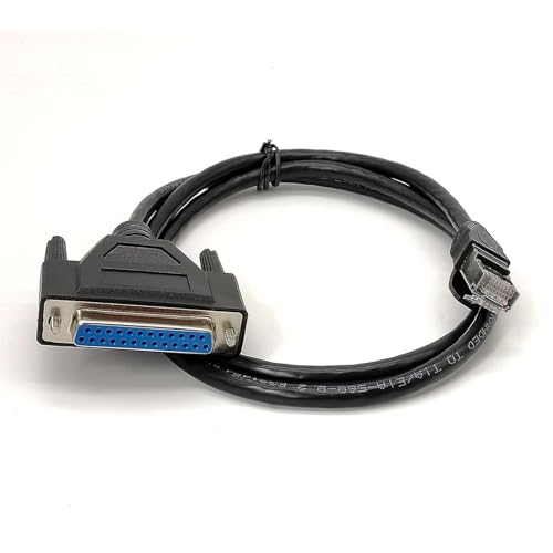 KJCPZYPP DB25 Female to RJ45 Male High-Speed Data Conversion Transmission Cable 1Meter