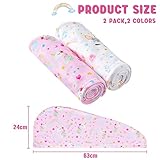 Zoom IMG-2 wawsam 2 pezzi asciugamani capelli Zoom IMG-2 wawsam 2 pezzi asciugamani capelli