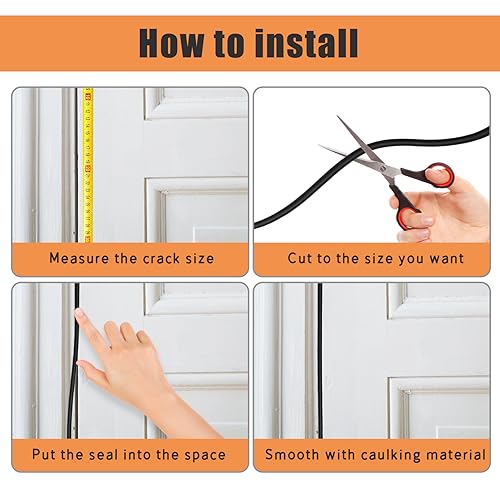 Image of Backer Rod 3 /8 Inch,Black Foam Caulk Saver for Gaps and Weather Stripping Door Seal, 20 Ft Concrete Expansion Joint Filler