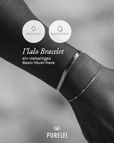 Purelei Damen Armband Schlangen-Design aus Edelstahl, wasserfest & langlebig, verstellbar 15-20 cm, elegantes Damenarmband Schmuck Geschenk – Ansicht 2