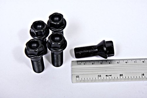 Original BMW 5 x 14 x 1,25 mm schwarz Böckchen Schrauben Muttern  