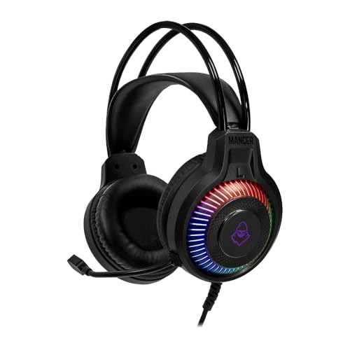 Headset Gamer Mancer Twilight S | Rainbow | Drivers 40mm | Preto | MCR-TLTS-RGB01